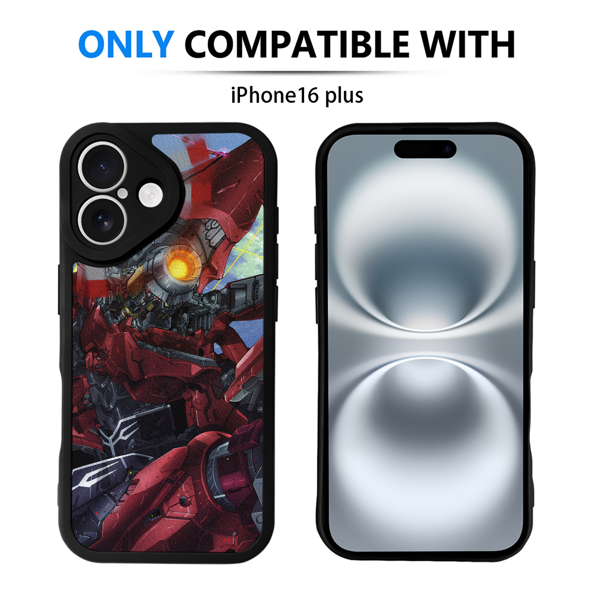 （画像用） 機動戦士ガンダム Mobile Suit Gundam 【iPhone 16シリーズ対応】シリコンスマホケース（レザー調） 材質：シリコン